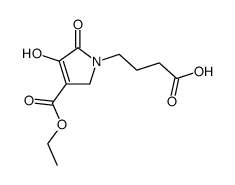 1-(3-carboxypropyl)-4-carbethoxy-2,3-dioxopyrrolidine结构式