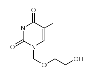 1-[(2'-HYDROXYETHOXY)-METHYL]-5-FLUOROURACIL结构式