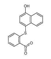 1-hydroxy-4-(2-nitrophenylthio)naphthalene Structure