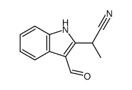 2-(1-cyanoethyl)-3-formylindole结构式