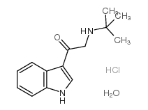 3-(tert-Butylamino)acetylindole hydrochloride hydrate Structure