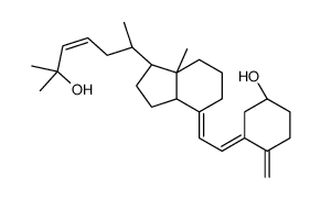 (1R,3Z)-3-[(2E)-2-[(1R,3aS,7aR)-1-[(E,2R)-6-hydroxy-6-methylhept-4-en-2-yl]-7a-methyl-2,3,3a,5,6,7-hexahydro-1H-inden-4-ylidene]ethylidene]-4-methylidenecyclohexan-1-ol结构式