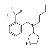 N-butyl-N-[[2-(trifluoromethyl)phenyl]methyl]pyrrolidin-3-amine结构式