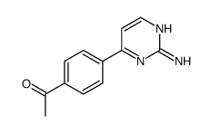 1-[4-(2-aminopyrimidin-4-yl)phenyl]ethanone结构式