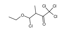 1,1,1,4-Tetrachlor-4-ethoxy-3-methyl-2-butanon Structure