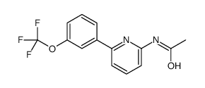 N-[6-[3-(trifluoromethoxy)phenyl]pyridin-2-yl]acetamide Structure