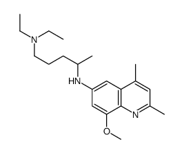 1-N,1-N-diethyl-4-N-(8-methoxy-2,4-dimethylquinolin-6-yl)pentane-1,4-diamine结构式