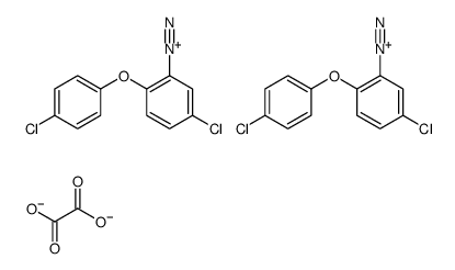 5-chloro-2-(4-chlorophenoxy)benzenediazonium oxalate structure