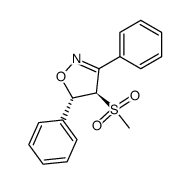 (4R,5S)-4-(methylsulfonyl)-3,5-diphenyl-4,5-dihydroisoxazole结构式