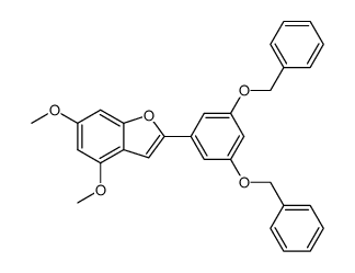 2-(3,5-dibenzyloxyphenyl)-4,6-dimethoxybenzofuran Structure