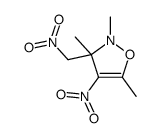 2,3,5-trimethyl-4-nitro-3-(nitromethyl)-1,2-oxazole结构式