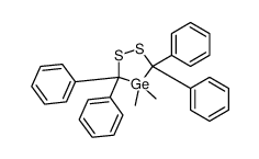 4,4-dimethyl-3,3,5,5-tetraphenyl-1,2,4-dithiagermolane结构式