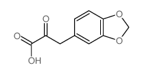 3-(1,3-benzodioxol-5-yl)-2-oxopropanoic acid Structure