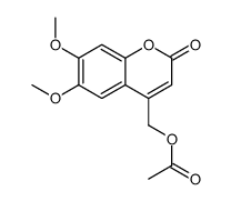 (6,7-dimethoxy-2-oxochromen-4-yl)methyl acetate Structure