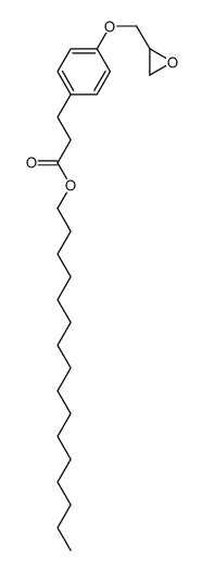 hexadecyl 3-[4-(oxiran-2-ylmethoxy)phenyl]propanoate Structure