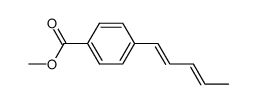 ((1E,3E)-4-Penta-1,3-dienyl)-benzoic acid methyl ester Structure