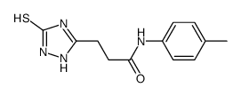 N-(4-methylphenyl)-3-(5-sulfanylidene-1,2-dihydro-1,2,4-triazol-3-yl)propanamide Structure