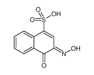 1-Naphthalenesulfonic acid, 3,4-dihydro-3-(hydroxyimino)-4-oxo- Structure