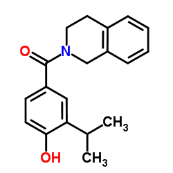 3,4-Dihydro-2(1H)-isoquinolinyl(4-hydroxy-3-isopropylphenyl)methanone Structure