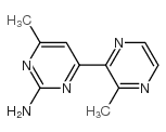 4-(3-甲基-2-吡嗪)-6-甲基-2-氨基嘧啶结构式