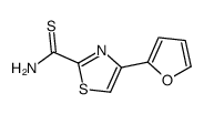 4-(furan-2-yl)-1,3-thiazole-2-carbothioamide结构式