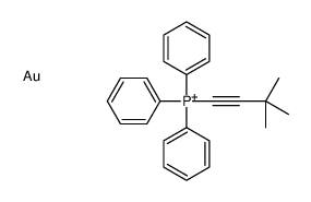 3,3-dimethylbut-1-ynyl(triphenyl)phosphanium,gold Structure