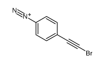 4-(2-bromoethynyl)benzenediazonium Structure