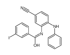 N-(2-anilino-5-cyanophenyl)-3-iodobenzamide Structure