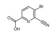 5-BROMO-6-CYANOPICOLINIC ACID Structure