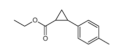 Cyclopropanecarboxylic acid, 2-(4-methylphenyl)-, ethyl ester Structure