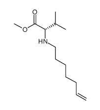 methyl (2S)-2-(hept-6-en-1-ylamino)-3-methylbutanoate Structure