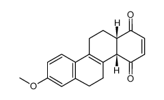 cis-8-Methoxy-1,4-dioxo-1,4,4a,5,6,11,12,12a-octahydro-chrysen结构式