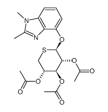 1,2-dimethyl-1H-benzimidazol-4-yl 2,3,4-tri-O-acetyl-5-thio-β-D-xylopyranoside Structure