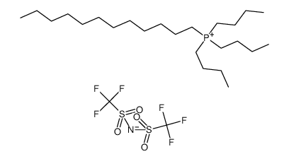 tributyldodecylphosphonium bis(trifluoromethylsulfonyl)imide结构式