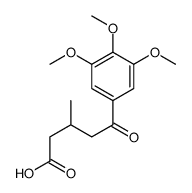 3-METHYL-5-OXO-5-(3,4,5-TRIMETHOXYPHENYL)VALERIC ACID结构式