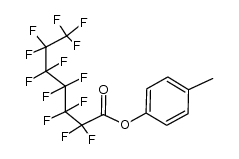 p-tolyl 2,2,3,3,4,4,5,5,6,6,7,7,7-tridecafluoroheptanoate结构式