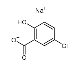 sodium 5-chloro-2-hydroxybenzoate结构式