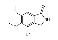 4-bromo-5,6-dimethoxyisoindolin-1-one Structure