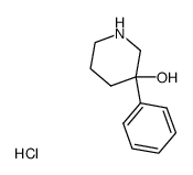 3-苯基哌啶-3-醇盐酸盐结构式