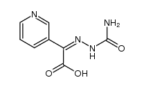 syn-(3-Pyridyl)glyoxylic acid semicarbazone Structure