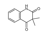 3,3-Dimethyl-1,3-dihydroquinoline-2,4-dione Structure