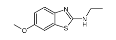 2-Benzothiazolamine,N-ethyl-6-methoxy-(9CI)结构式