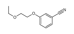 3-(2-乙氧基乙氧基)苯甲腈结构式