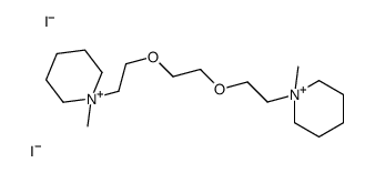 1-methyl-1-[2-[2-[2-(1-methylpiperidin-1-ium-1-yl)ethoxy]ethoxy]ethyl]piperidin-1-ium,diiodide Structure