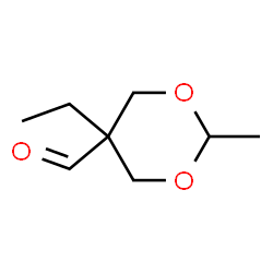 1,3-Dioxane-5-carboxaldehyde, 5-ethyl-2-methyl- (9CI)结构式