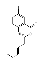 hex-3-enyl 2-amino-5-iodobenzoate Structure