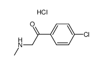 1-(4-chloro-phenyl)-2-methylamino-ethanone hydrochloride结构式