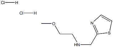 (2-methoxyethyl)(1,3-thiazol-2-ylmethyl)amine dihydrochloride structure