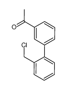 2-(3-acetylphenyl)benzyl chloride Structure