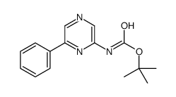 TERT-BUTYL 6-PHENYLPYRAZIN-2-YLCARBAMATE Structure